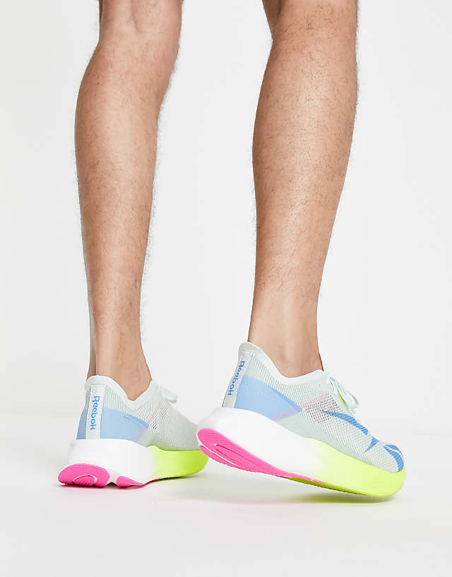 Asos Reebok Running Floatride Energy X Trainers In Grey And Yellow