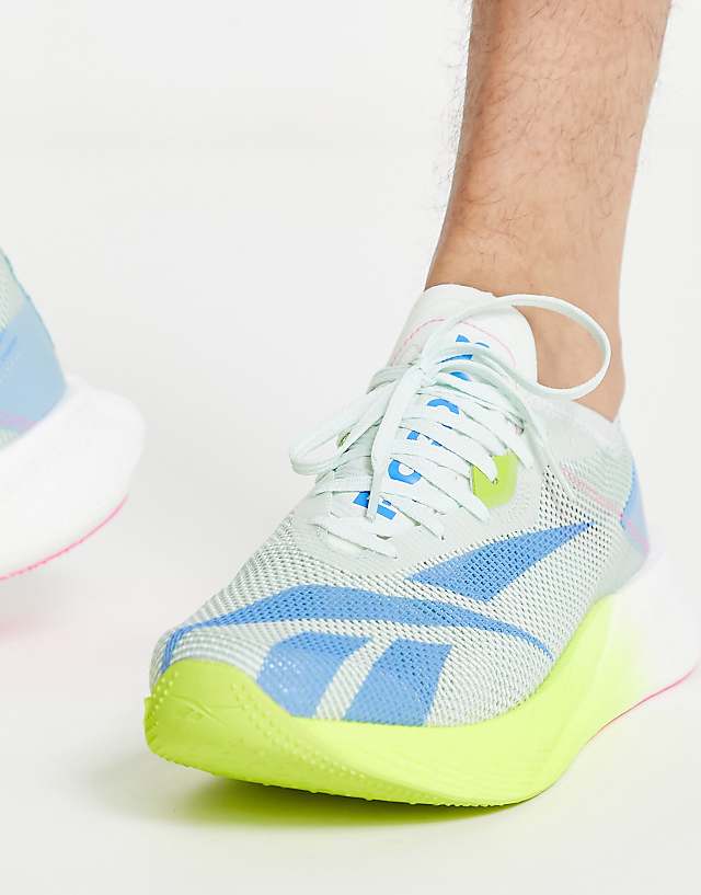 Asos Reebok Running Floatride Energy X Trainers In Grey And Yellow