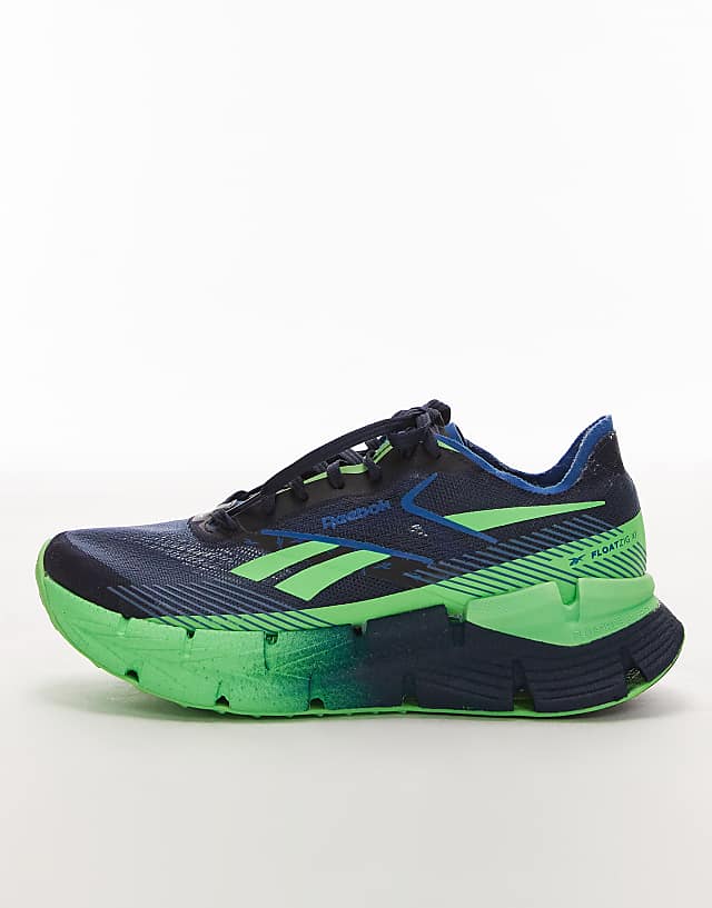 Asos Reebok Zignition Running Trainers In Navy And Green