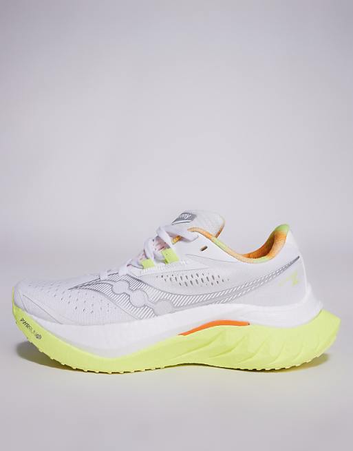 Asos Saucony Endorphin Speed 4 Fast & Light Trainers In White And Sunny