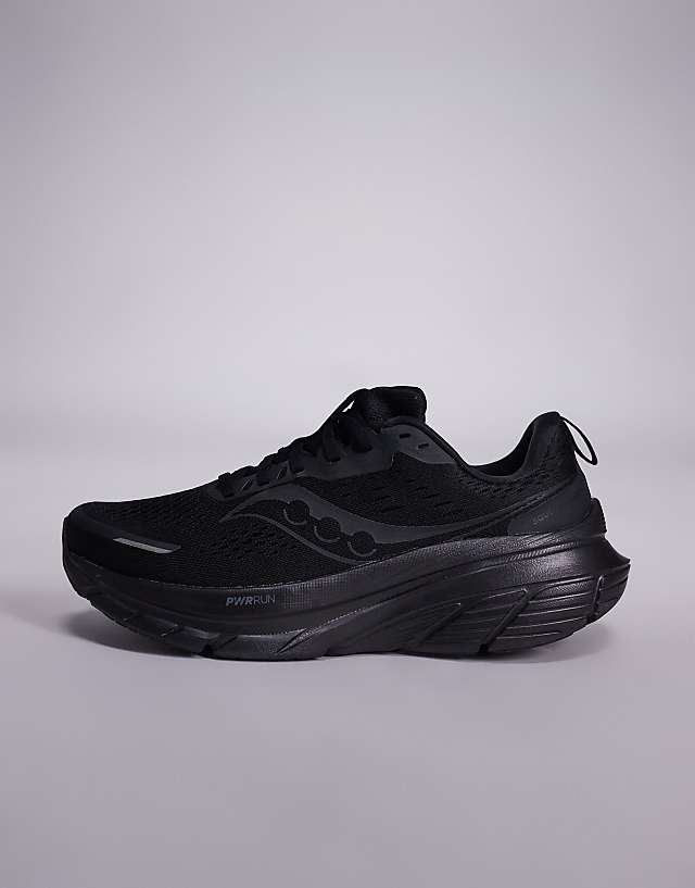 Asos Saucony Guide 18 Running Trainers In Triple Black