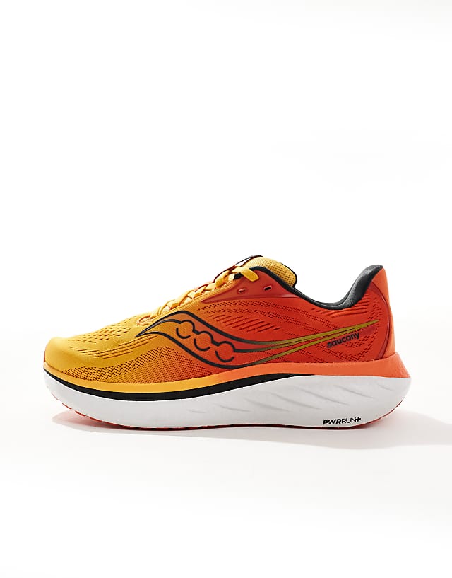 Asos Saucony Ride 18 Running Trainers In Pollen And Pepper