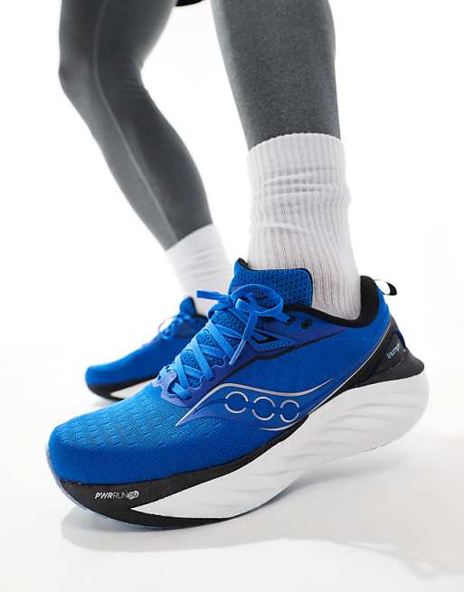 asos Saucony Triumph 22 running trainers in skydiver and black