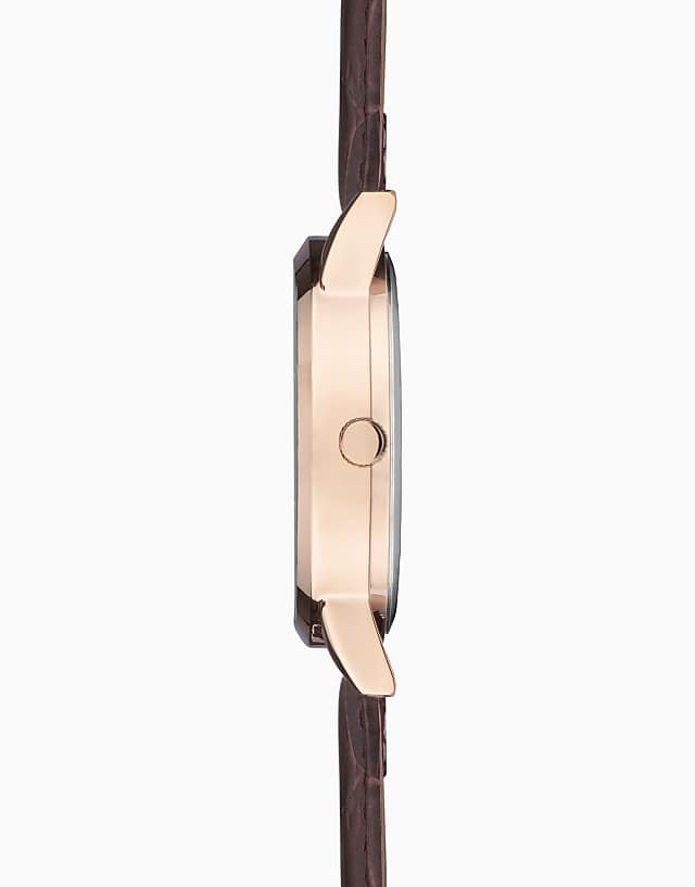 Asos Sekonda Armstrong 40mm Moon Phase Men’s Watch In Brown