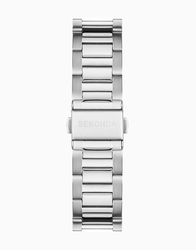 Asos Sekonda Circuit Mens 39mm Analogue Watch In Silver
