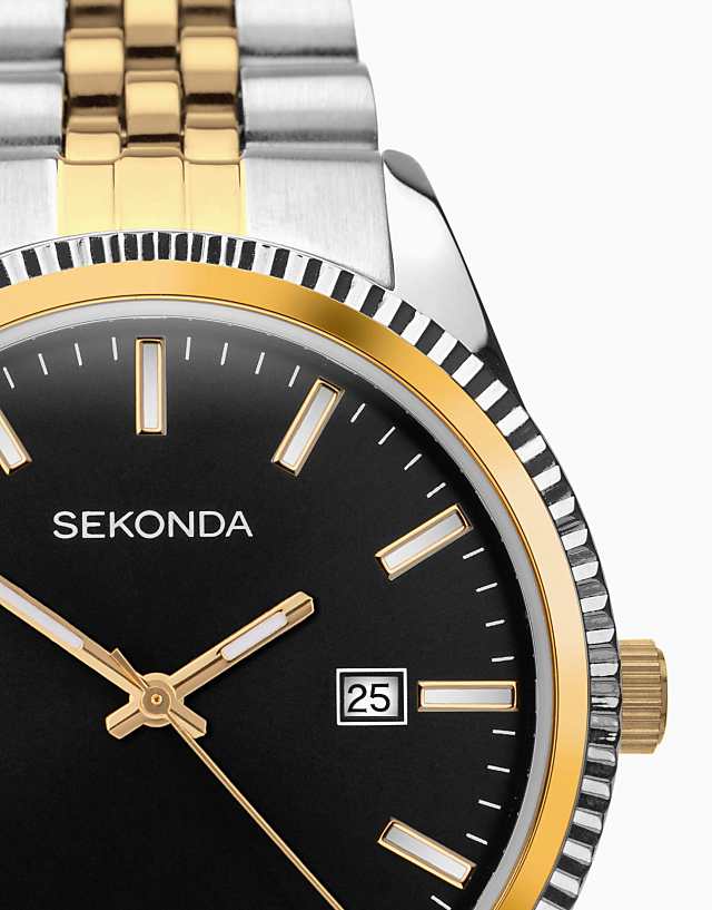 Asos Sekonda Classic Men's 40mm King Watch In Black