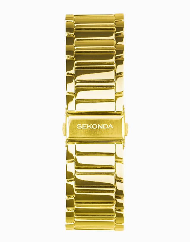 Asos Sekonda Montreal Mens 30mm Analogue Watch In Gold