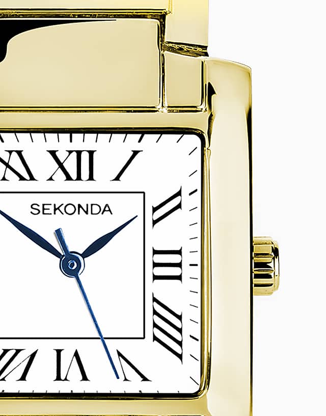 Asos Sekonda Montreal Mens 30mm Analogue Watch In Gold