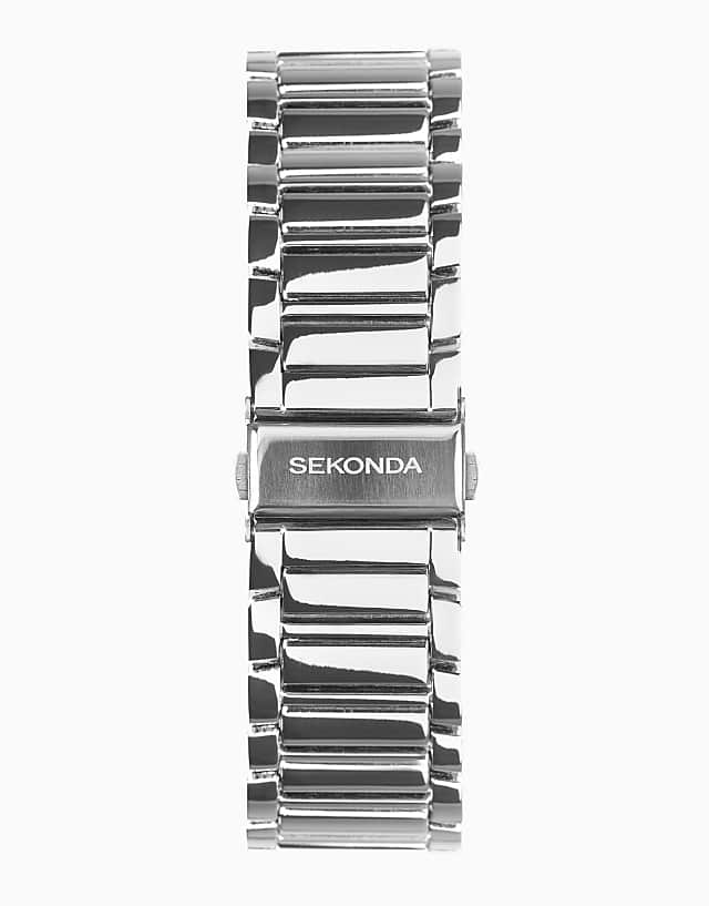 Asos Sekonda Montreal Mens 30mm Analogue Watch In Silver
