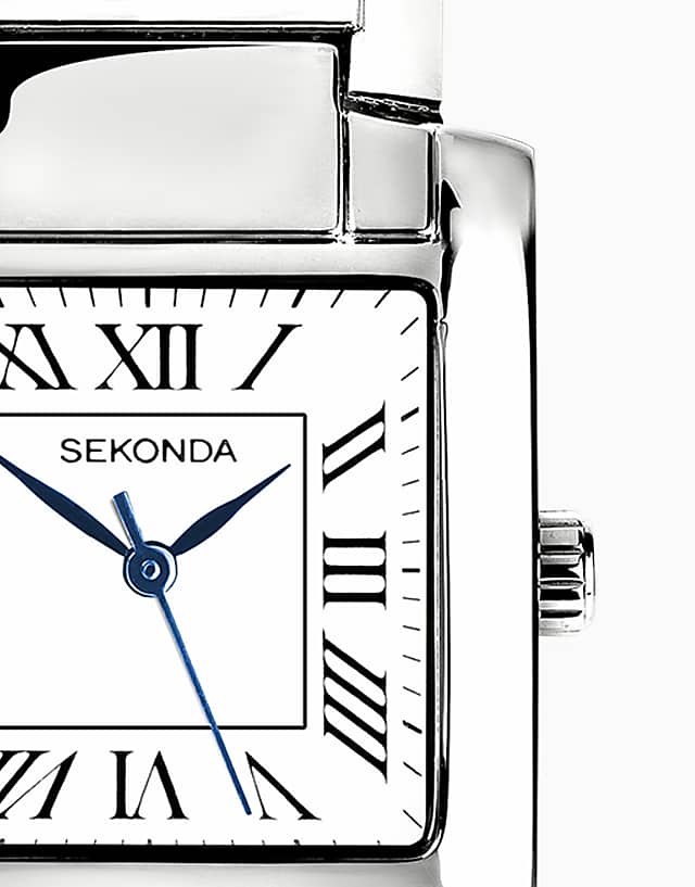 Asos Sekonda Montreal Mens 30mm Analogue Watch In Silver