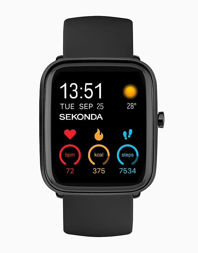asos Sekonda Motion plus unisex smartwatch watch in black