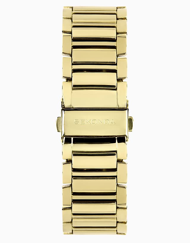 Asos Sekonda Sekonda Beaumont 40mm Round Gold Watch In Gold