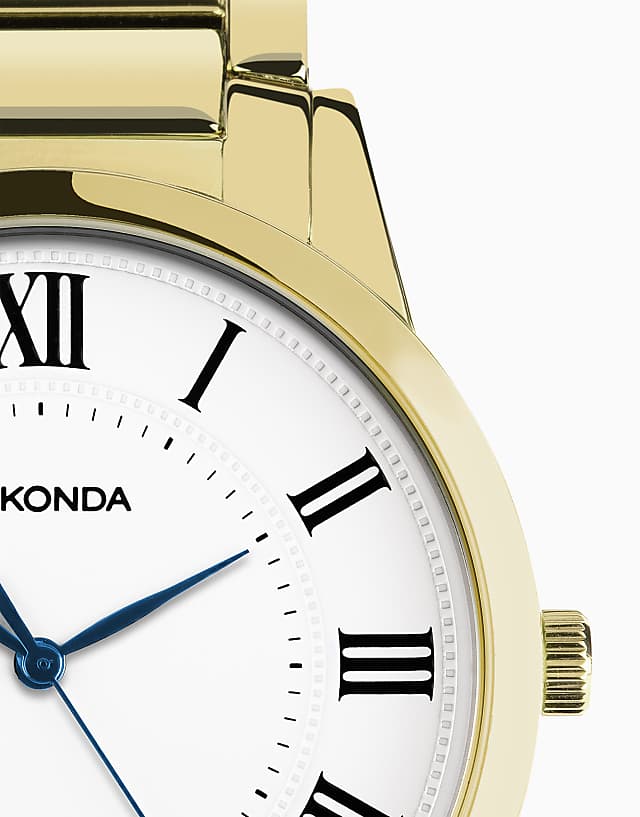 Asos Sekonda Sekonda Beaumont 40mm Round Gold Watch In Gold