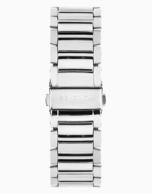Asos Sekonda Sekonda Beaumont 40mm Round Silver Watch In Silver