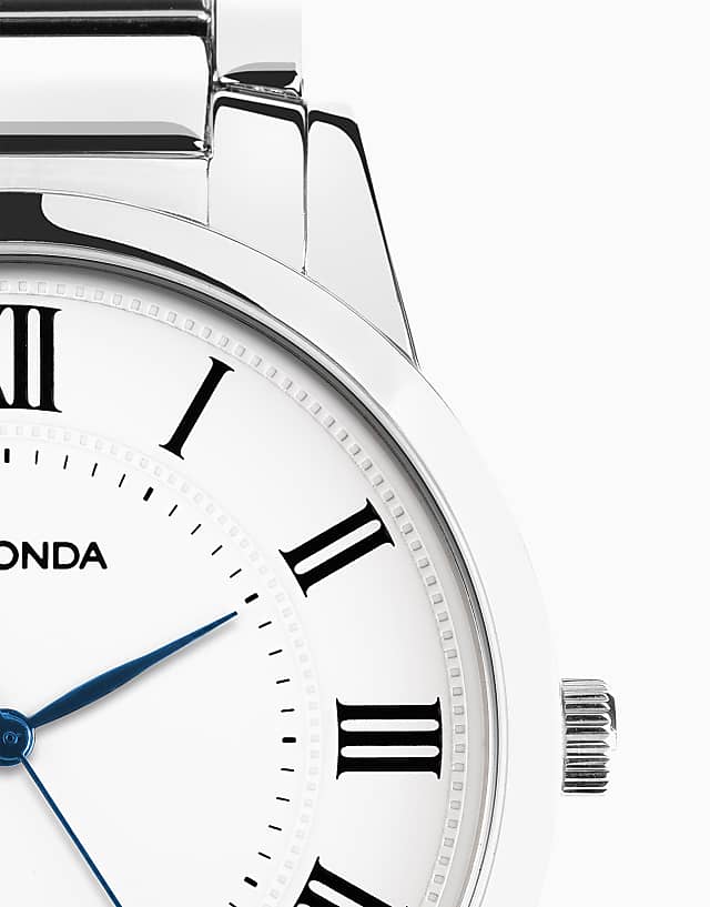 Asos Sekonda Sekonda Beaumont 40mm Round Silver Watch In Silver