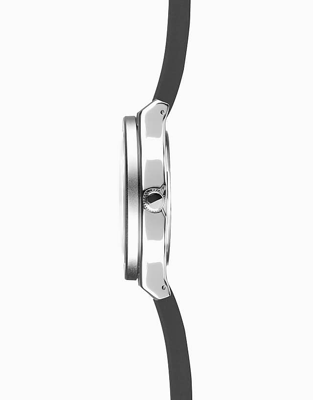 Asos Sekonda Sekonda Titan 42mm Round Silver Watch In Black