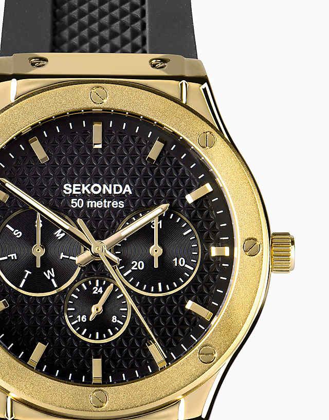 Asos Sekonda Titan Mens 42mm Analogue Watch In Gold