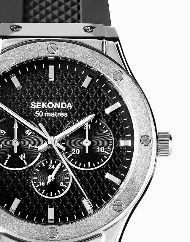 Asos Sekonda Titan Mens 42mm Analogue Watch In Silver