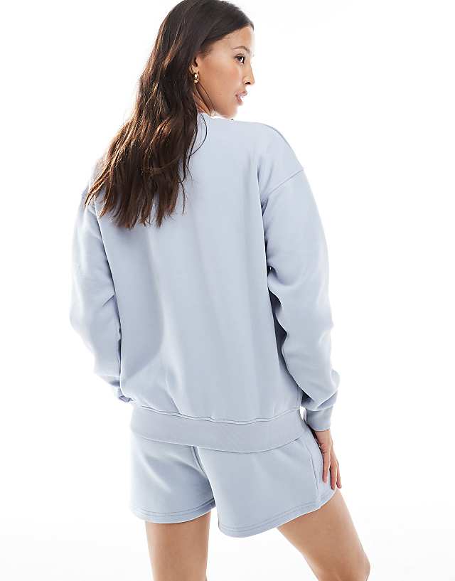 Asos Six Stories Wifey Sweatshirt Co-ord In Something Blue