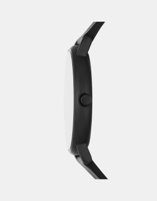 Asos Skagen Men's Signatur Three-hand Black Stainless Steel Watch- BLACK