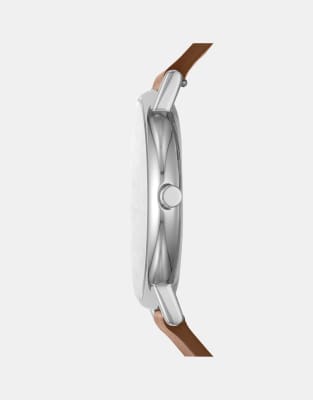 Asos Skagen Men's Signatur Three-hand Stainless Steel Watch - BROWN