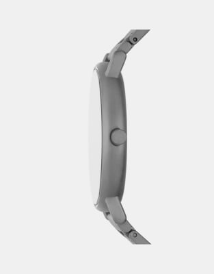 Asos Skagen Men's Signature Three-hand Gray Stainless Steel Watch- GREY