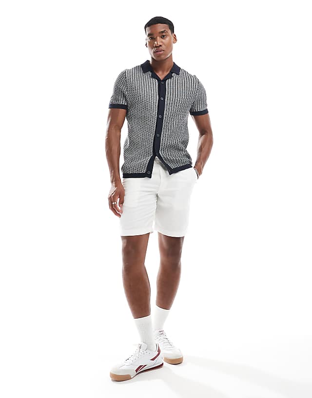 Asos Superdry The Merchant Store- Linen Shorts In Optic