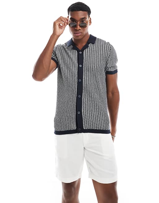 asos Superdry The merchant store- linen shorts in optic