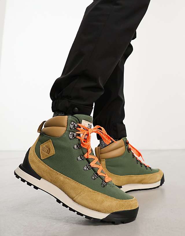 asos The North Face Back-To-Berkeley IV waterproof hiking boots in khaki and stone