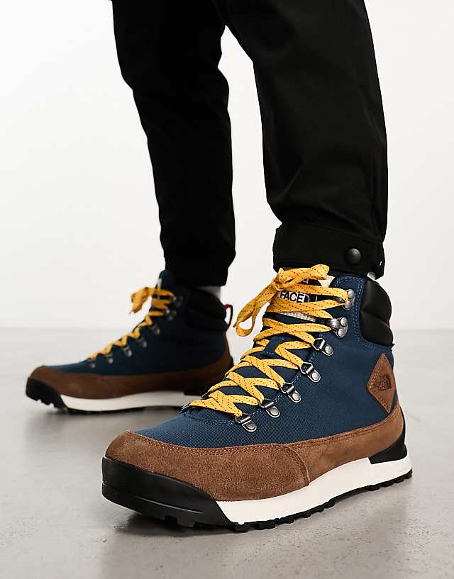 asos The North Face Back-To-Berkeley IV waterproof hiking boots in blue and brown