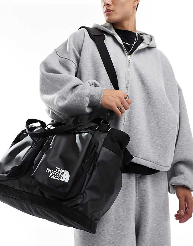 Asos The North Face Base Camp Voyager Tote Bag In Black And White