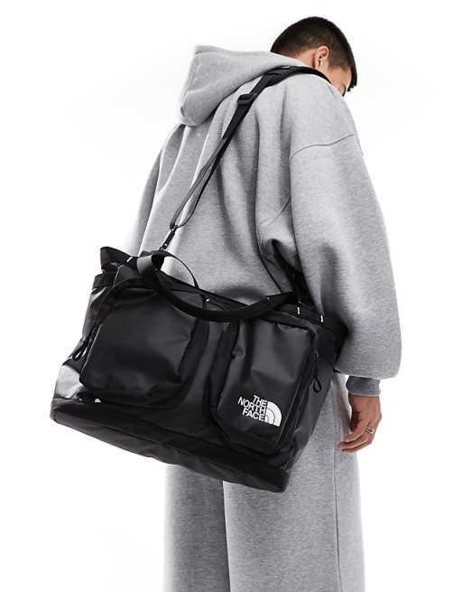 asos The North Face Base Camp voyager tote bag in black and white