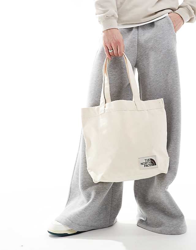 Asos The North Face Camper Van Logo Tote Bag In Ecru