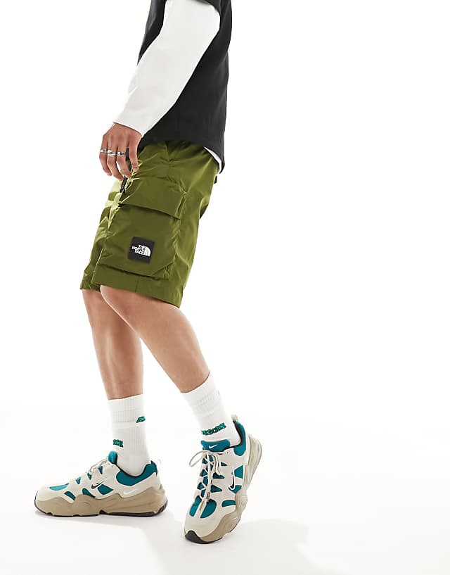 asos The North Face NSE belted cargo shorts in olive