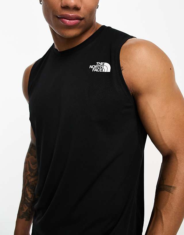 Asos The North Face Running Lightbright Tank In Black