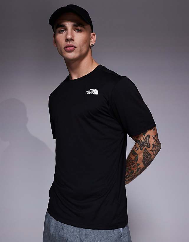 Asos The North Face Training 24/7 Box NSE Backprint T-shirt In Black
