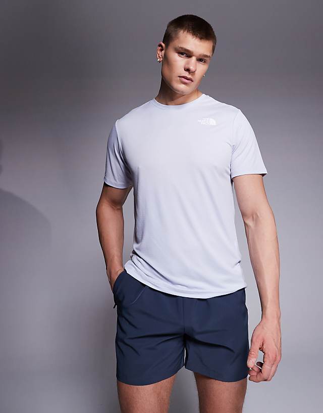 Asos The North Face Training 24/7 Box NSE Backprint T-shirt In Grey