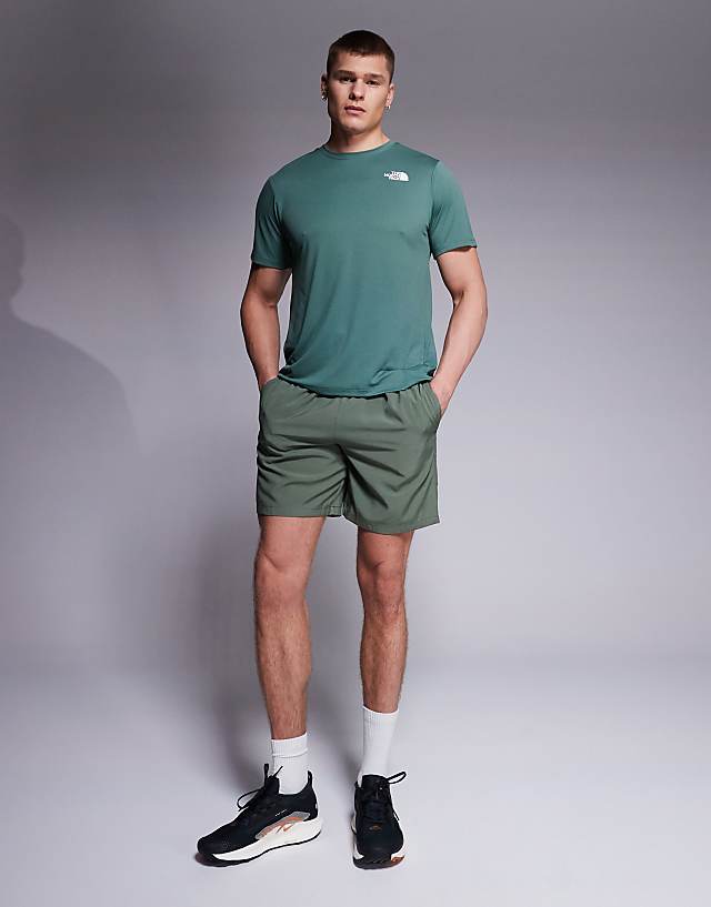 Asos The North Face Training 24/7 Box NSE Backprint T-shirt In Green