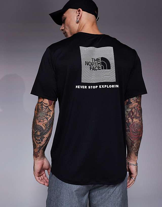 asos The North Face Training 24/7 Box NSE backprint t-shirt in black