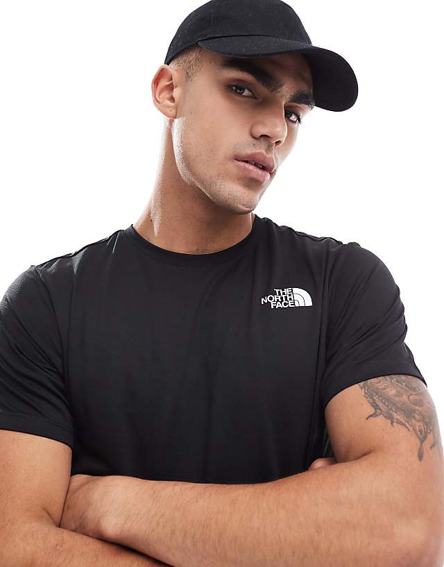 Asos The North Face Training 24/7 Logo T-shirt In Black