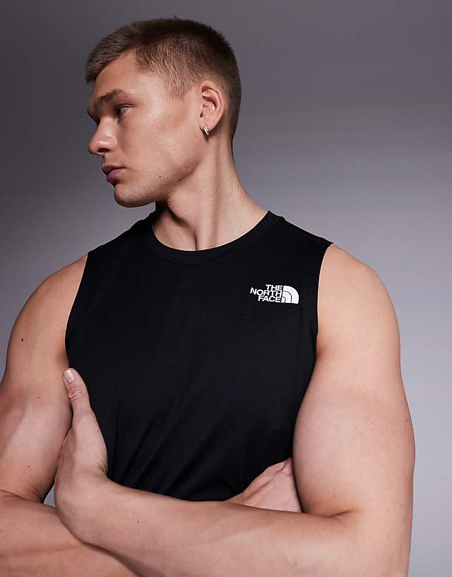 Asos The North Face Training 24/7 Logo Vest In Black