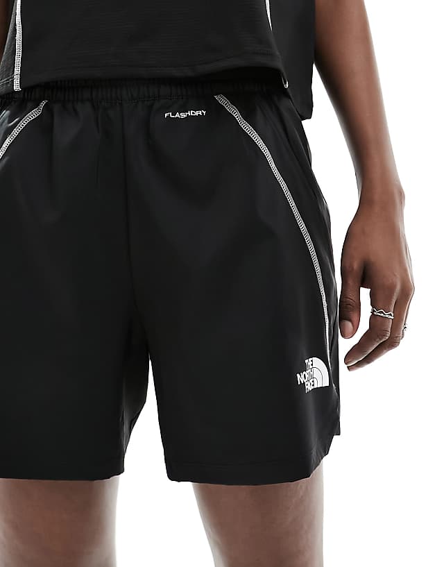 Asos The North Face Training Hakuun Contour Seam Woven Shorts In Black