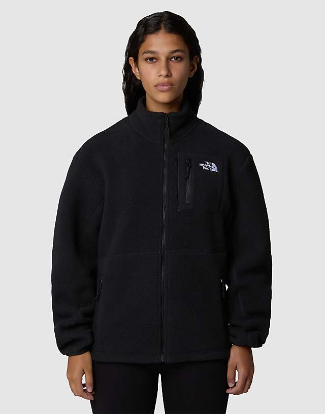 asos The North Face Yumiori full-zip fleece jacket in tnfblack/tnfblack/tnfblck
