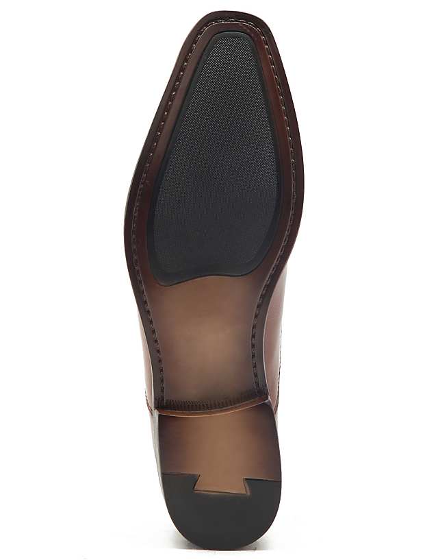 Asos THOMAS CRICK FAGEN Oxford Formal Leather Lace-up Shoes In Tan