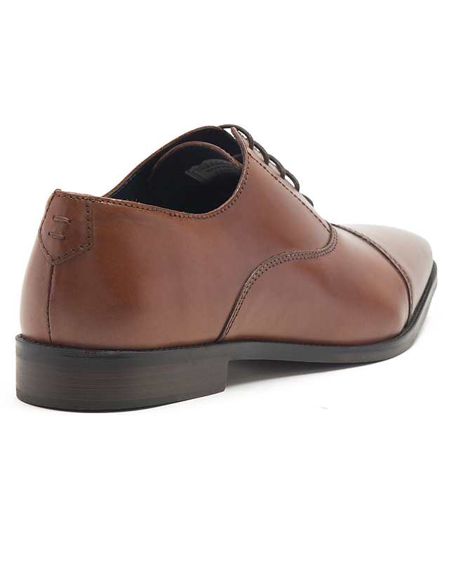 Asos THOMAS CRICK FAGEN Oxford Formal Leather Lace-up Shoes In Tan