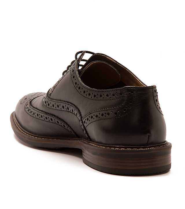 Asos THOMAS CRICK 'WALDEW' Men's Leather Oxford Formal Lace-up Shoes In Black
