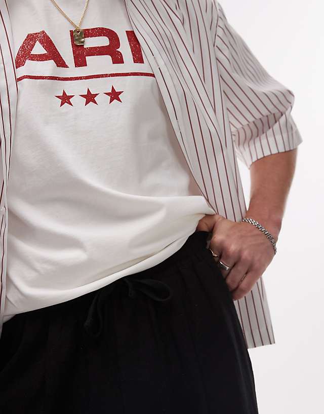 Asos Topman Casual Linen Blend Relaxed Trousers In Black