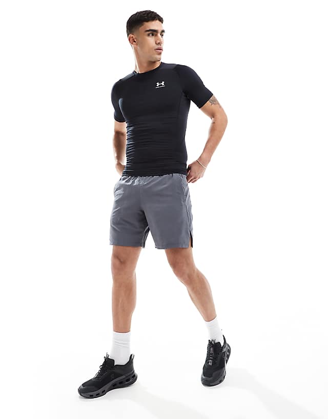 Asos Under Armour Heatgear Compression T-shirt In Black