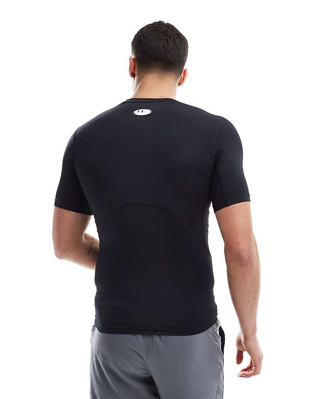 Asos Under Armour Heatgear Compression T-shirt In Black
