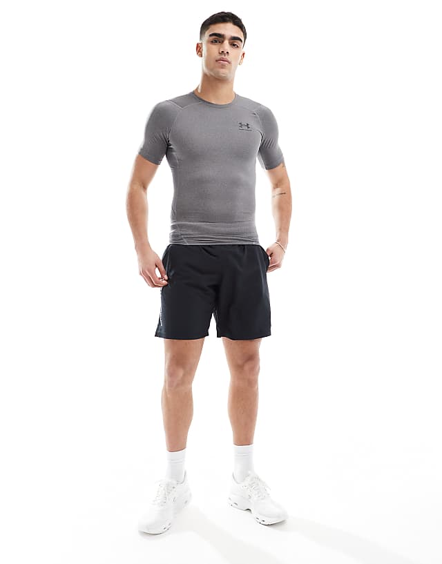 Asos Under Armour Heatgear Compression T-shirt In Grey
